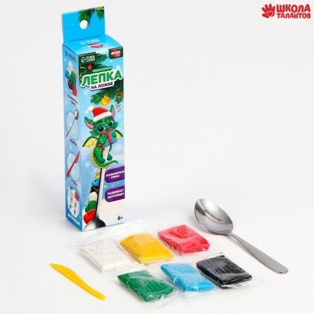 Set for creativity. Modeling on a spoon "Dragon with a gift"-1