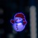 LED toy on Velcro "Snowman" 7.5 × 8.5 cm, batteries Lr44x3, glow of multi