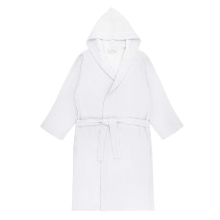 Waffel bathrobe Sofi de Marko naomi, with a hood, size l, color white