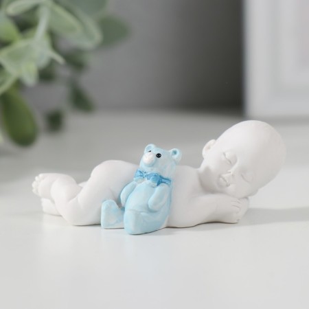 Souvenir Polystone "Baby sleeps in with a colored bear cub" mix 2x3.5x7 cm