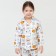 Pajama nursery (shirt, trousers) kaftan "animals" p. 110-116, white