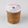 Thermoclay rhinestones, d = 4 mm, width - 10 mm, 4.5 ± 0.5 m, gold color