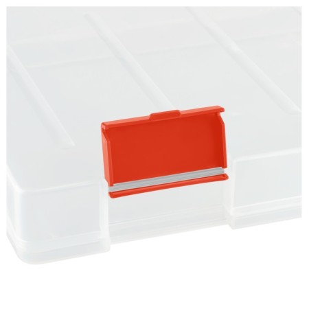 A4 documents container, Istanm with red latches, transparent-4