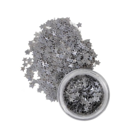 Glitter Figure "Stars", silver-1