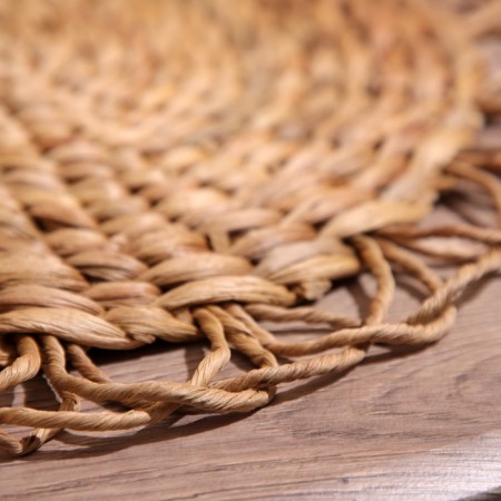 Wicker rug round 38 cm-3