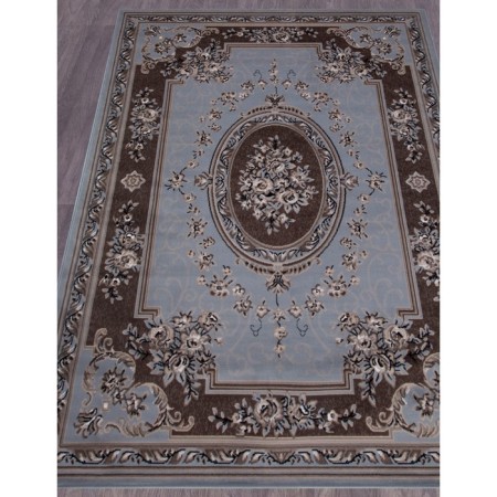 Rectangular carpet Merinos Sierra, size 150x400 cm, color Blue-Brown 2-1