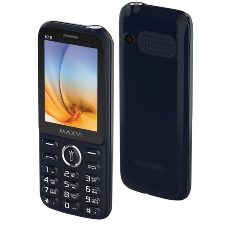 Cell phone MaxVi K18, 2.4 ", TFT, 1.3MP, Microsd, 2SIM, 800 MACH, Blue-1