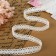 Knitted lace, 15 mm × 2.7 ± 0.5 m, white color