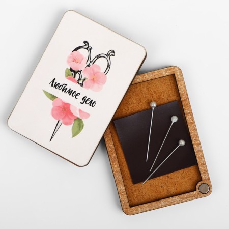 Magnetic needle "Scissors", 8 × 5.5 cm, white color-3
