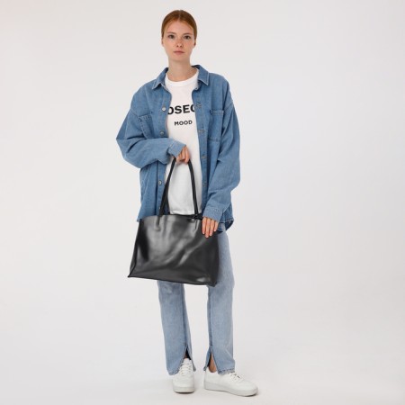 Luggage bag, external pocket, graphite color-3