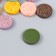 A set of beads for creativity wood "Flat round. Leopard" set 10 pcs 2x2x0.5 cm