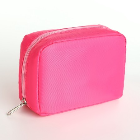 Cosmetic bag Dor units, 16*6*10.5, lightning departure, lining, n/pocket, pink