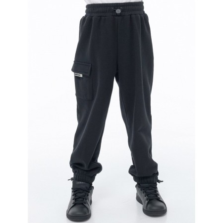 Pants for boys, height 86 cm, black color