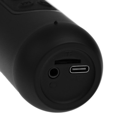 Portable karaoke microphone, 5 watts, 1200 mAh, LED, black-4