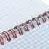 Notepad A6, 80 sheets in the cage on the crest "Red. Neon", plastic cover, offset unit