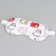 Silk mask for sleeping "cats", 20 x 9 cm, white color