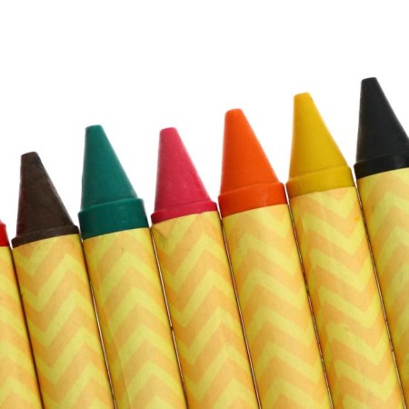 Voskovoy pencils, 12 colors, thick, 93 x 11 mm, in a cardboard box-3