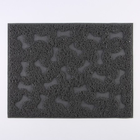 Universal rug for a bowl and a tray “Bones”, 30x40 cm, gray-3