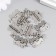 Loop for the casket metal curly silver set 8 pcs 2x2.1 cm