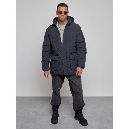 Lengered male winter, size 56, dark blue color-9