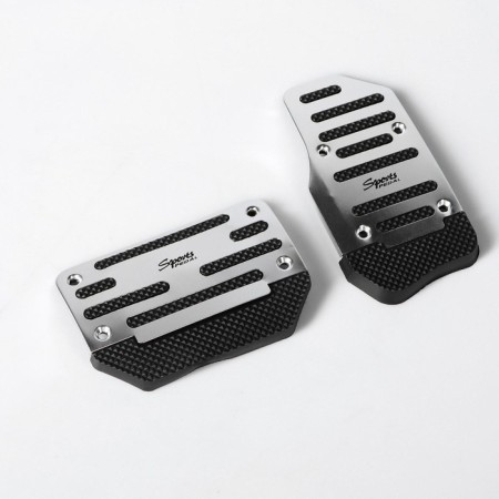 Cartage pedals, anti -slip, chrome, set 2 pcs-2