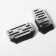 Cartage pedals, anti -slip, chrome, set 2 pcs
