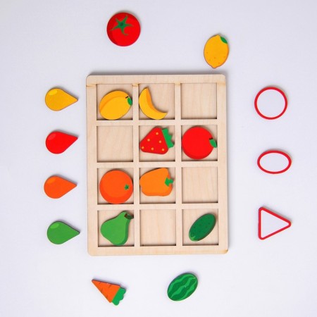 Puzzle. Sorter composite "fruits and vegetables"-2