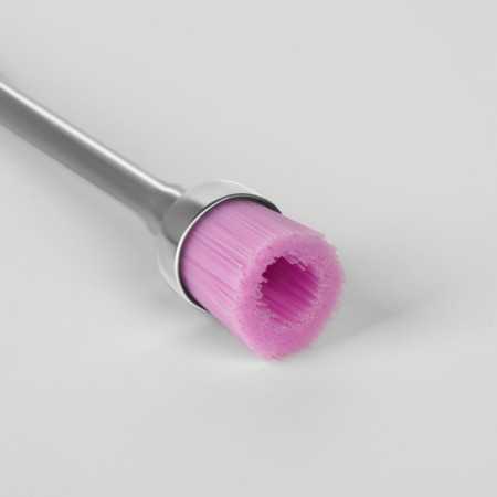 Brush-brush for hardware manicure, in a plastic box, pink color-3