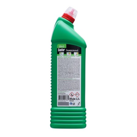 Cleaning universal product SanFor, green apple, 1.5 liters-1