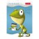 Notepad A7, 48 sheets, in a cage, on a gluing, "frog den", cover covered paper, lamination, three -colored block, block 60 g/m2, 5v mix
