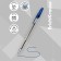 Gel pen Erichkrause R-301 Classic Gel Stick, blue ink, node 0.5 mm, letter line 600 meters