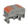 Terminal of QMS 222-424D Proeler 4-pole, with a mount on a DIN-rack (0.08-4 mm²) gray (50 pcs./Union)