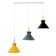 Bayerlux lamp "Mirella" 3he27 40W yellow black green 26x51x26-126cm