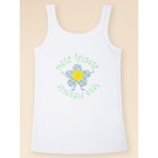 T -shirt for girls, height 98 cm, white color