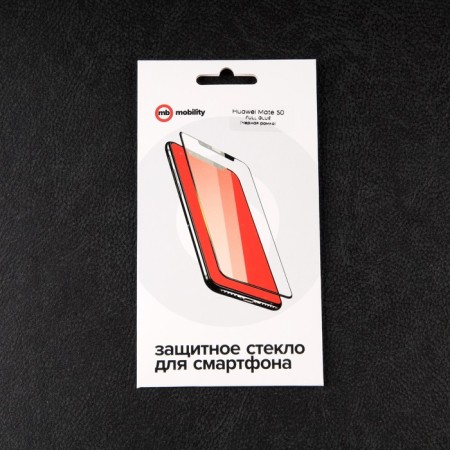Protective glass Mobility, for Huawei Mate 50, full glue, black-2