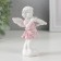 Polystone souvenir "Snowty angel in color toga with violin" 7.2x3.5x2.8 cm