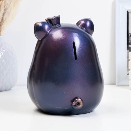 Pigger "Pig with Crown" Blue Cosmos, 17cm-2