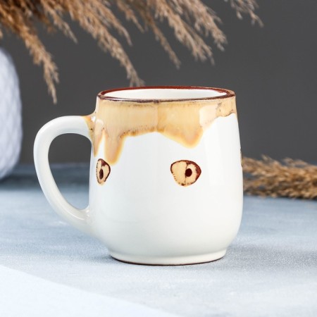 Mug "Form" 0.3l / 9x9.5cm, caramel-3