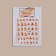 Nail stickers "Lights", yellow/orange color