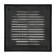 Ventilation grate "Vento" 1515VR, 150x150 mm, with a grid, detachable, graphite
