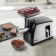 Electric meat grinder KitFort KT-2105, 1800 W, 0.75 kg/min, 5 nozzles, reverse, silver.