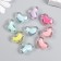 Plastic beads "Heart - Inner Assortment" 20 g 1.5x2.1 cm
