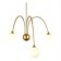 Sconces st. SL1187.201.03. Vive. 3x5 watts, G9, 4000k, 58x73.5 cm, golden color