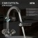 Kitchen mixer Zein Z3664, two-wound, pour height 22 cm, ABS plastic, graphite