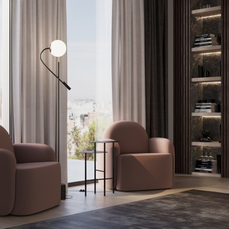 Taleser Maytoni Mod230FL-01B, E14, 1x3 W, 160x160x1715 mm, 20 lm, 3000k, black-10