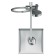 Shower system Cersanit Neno A63477, watering can 5 dir., Hose 150 mm
