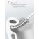 Silicon of the toilet Silicone Dilan “Lila”, 4.3 × 9.5 × 36 cm, white color