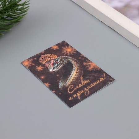 A postcard with the seeds "grow itself" "glory and recognition!" 5*7cm-1