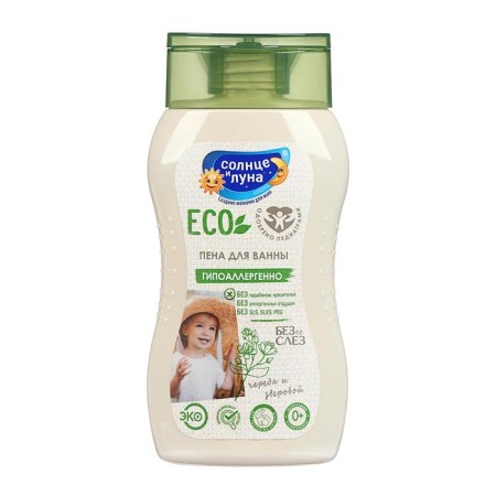 Bath foam "Sun and Moon", without tears, a series and St. John's wort, 200 ml-5