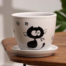 Pot Flower Cat 1 L